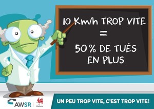 10 km/h TROP VITE = 50% de tué en plus