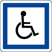 Panneau handicapé