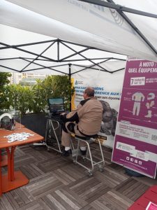 Le simulateur deux roues chez Michelin