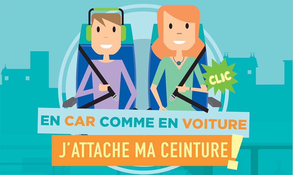 « En car comme en voiture, j’attache ma ceinture !» Association Prévention Routière