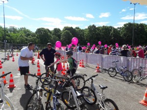 Avant le départ du Vélotour