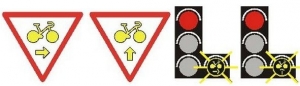 signalisaiton cycliste tourne à droite