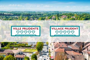 Panneau Ville prudente et Village prudent