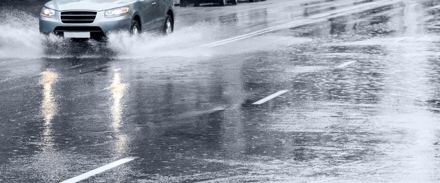 Route inondée