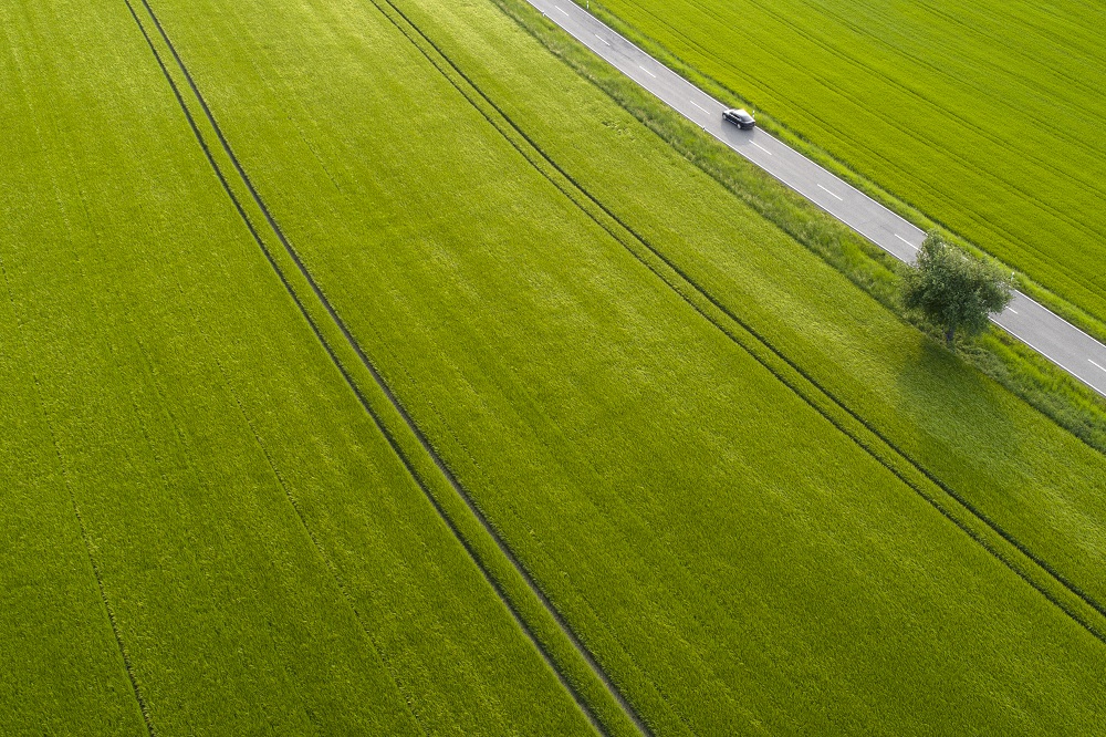Route pleine campagne