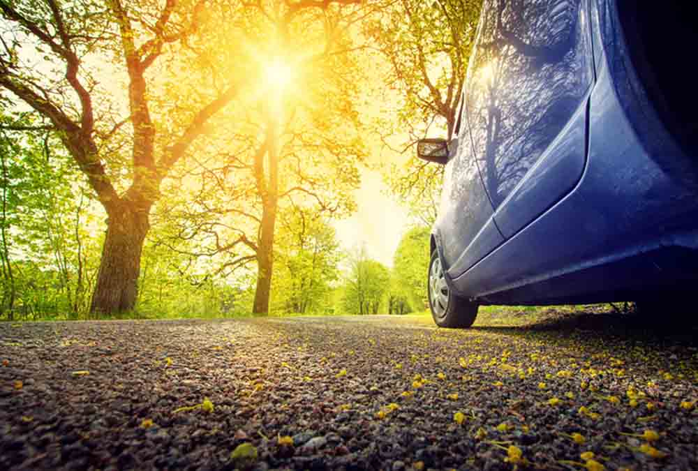 Au printemps sur la route