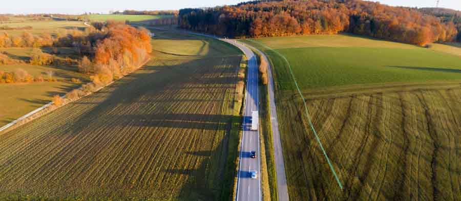 Route pouvant inciter à la vitesse