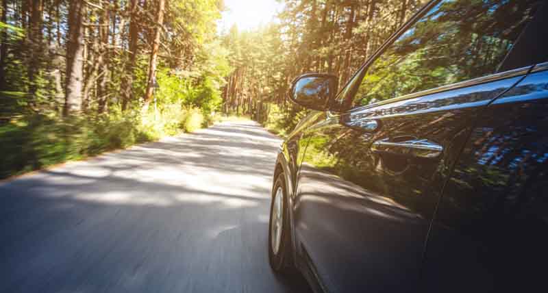 Effet vitesse sur route