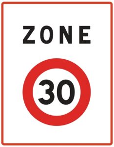 Panneau zone 30