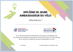 Diplôme ambassadeur vélo