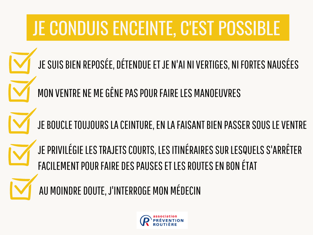 Voyager en voiture enceinte : les précautions à prendre