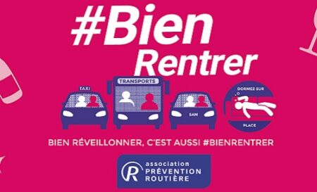 À l’occasion des fêtes de fin d’année, nous lançons notre campagne de sensibilisation sur les risques « alcool et conduite » en incitant tout un chacun à prévoir à l’avance son retour de réveillon pour bien rentrer.